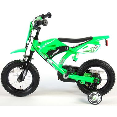 Volare Motorbike Kinderfiets - Jongens - 12 inch - Groen - 2 handremmen