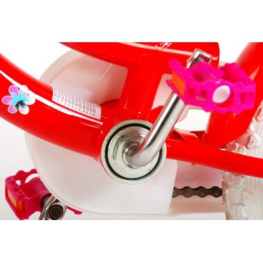 Volare Lovely Kinderfiets - Meisjes - 12 inch - Rood Wit