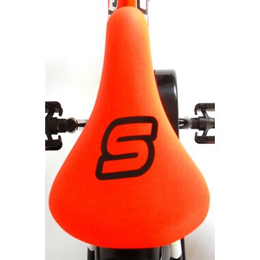 Volare Sportivo Kinderfiets - Jongens - 14 inch - Neon Oranje Zwart - 95% afgemonteerd